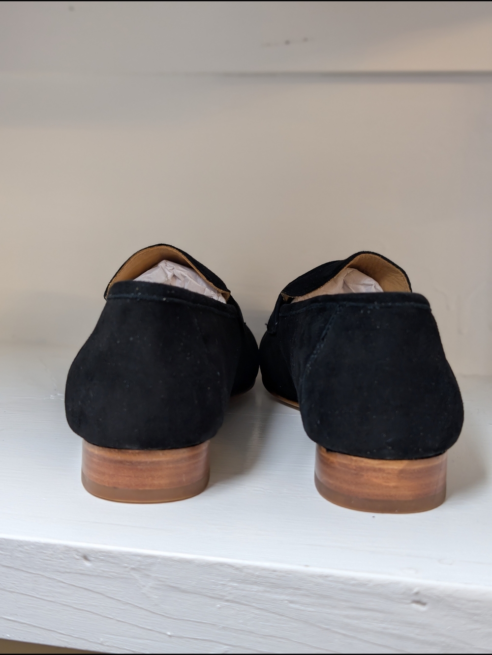 Quince Italian Suede Penny Loafer Black 7.5 NEW - Picture 5 of 6